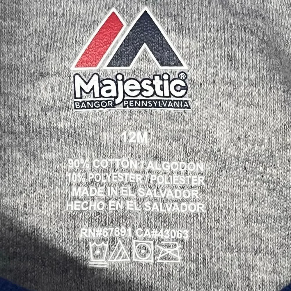 Majestic MLB Los Angeles Dodgers Bodysuit   Boys Size 12 Months